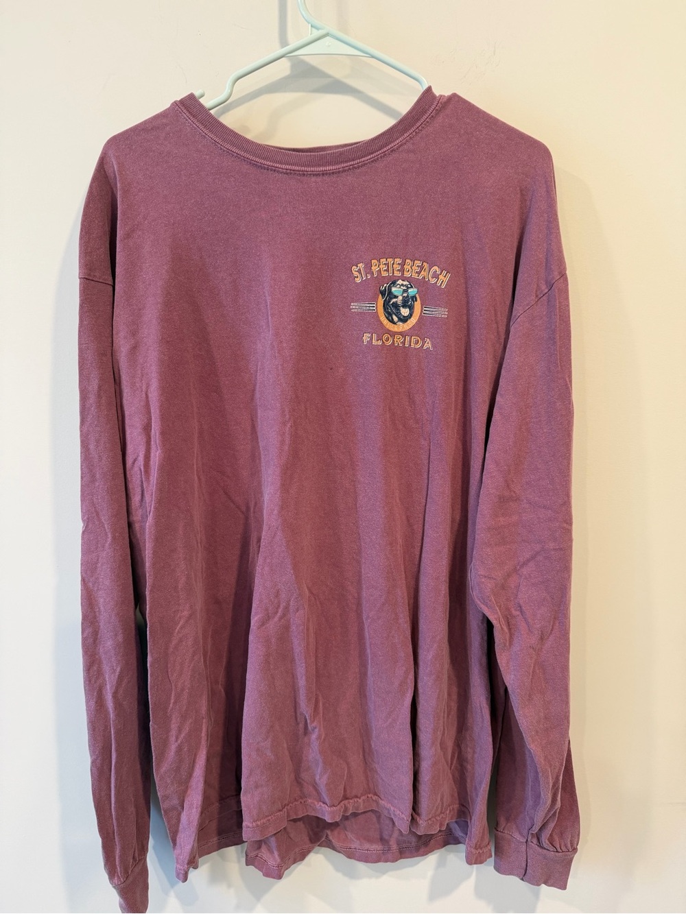St. Pete Beach Florida Long Sleeve  Tee - Mauve
